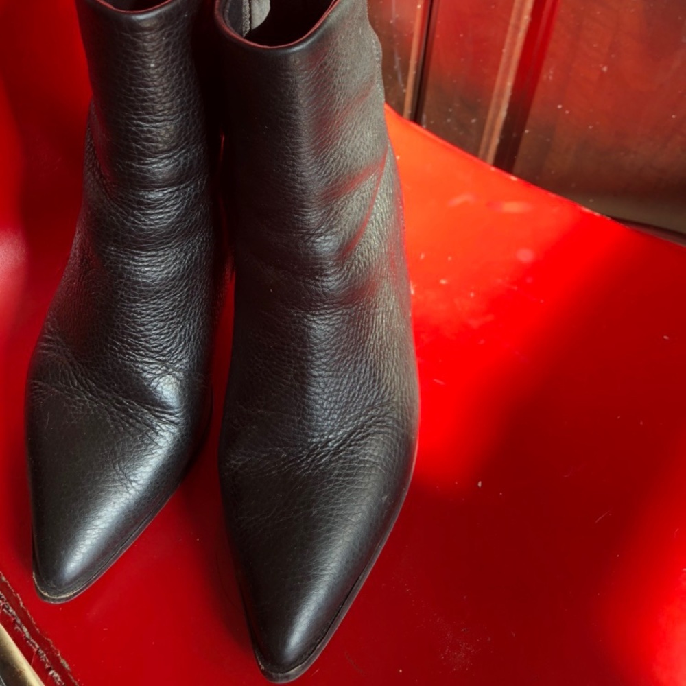 Leather boots